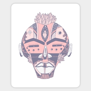 Npink African Mask 4 Sticker